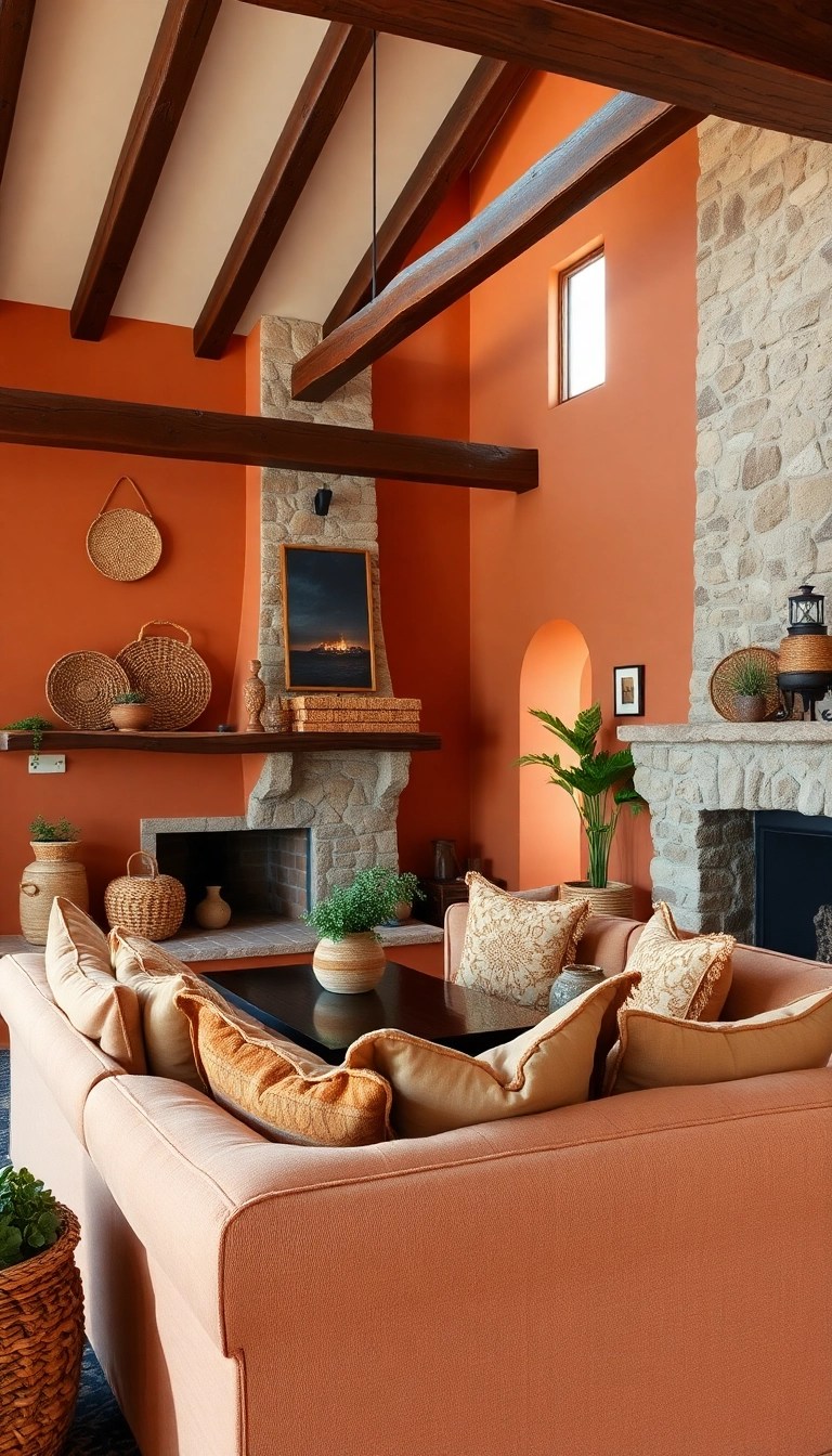 10 Stunning Home Wall Colors That Will Transform Your Space (You Won't Believe #5!) - 4. Warm Terracotta - Earthy and Inviting