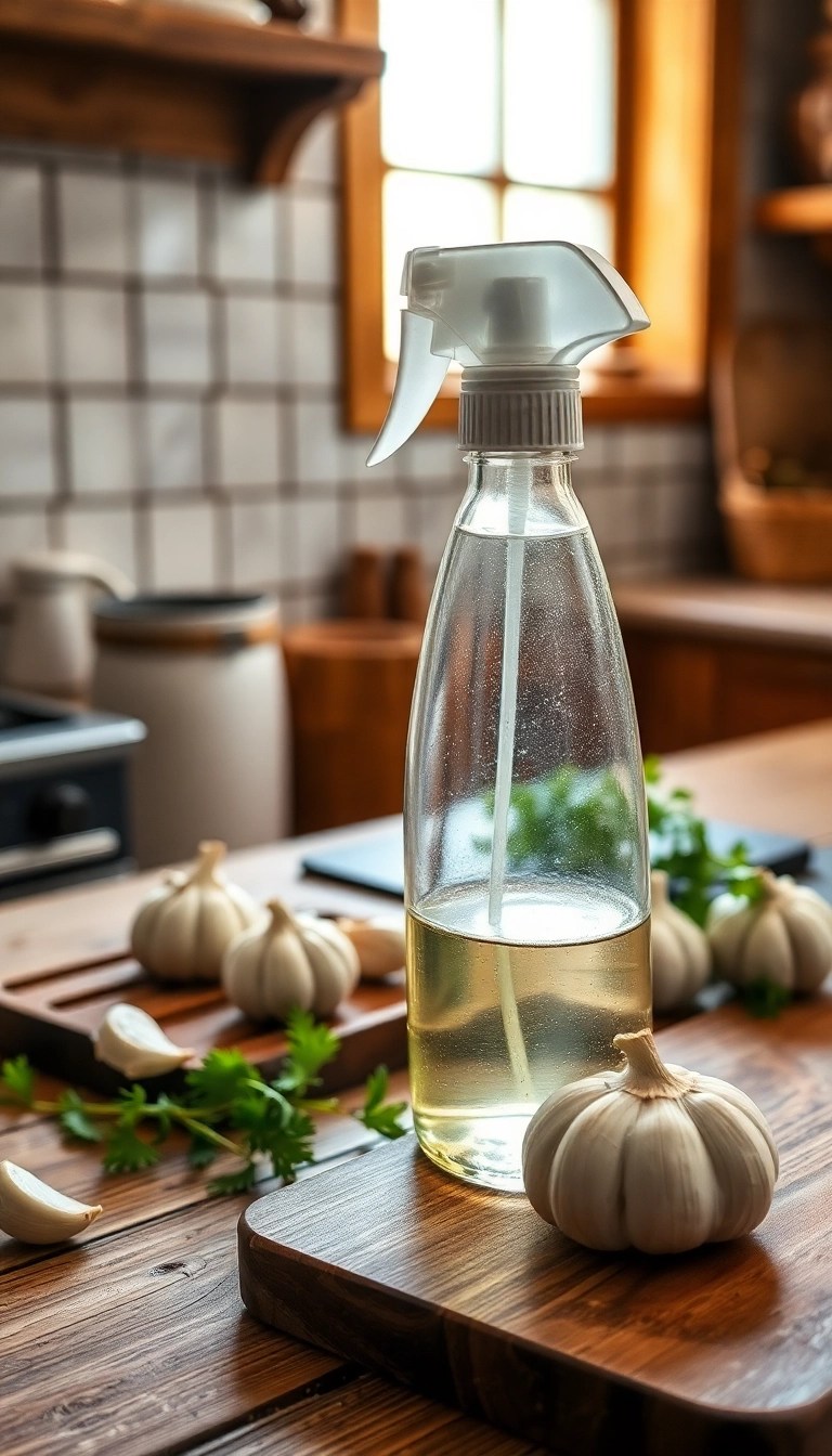 14 DIY Hacks to Repel Insects from Your Home (You Can Make #6 Today!) - 12. Garlic Spray