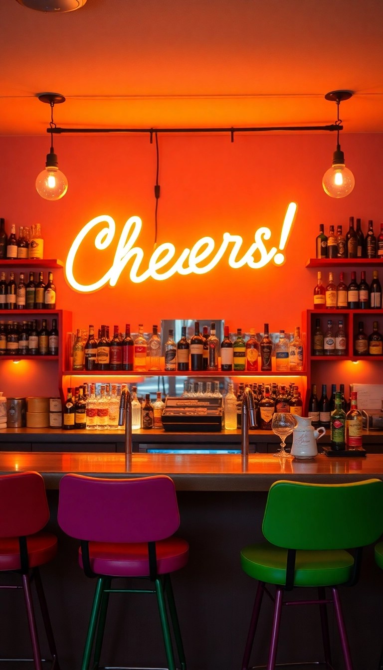 14 Unique Indoor Light Fixtures That Will Leave Your Guests in Awe! - 7. Neon Signs