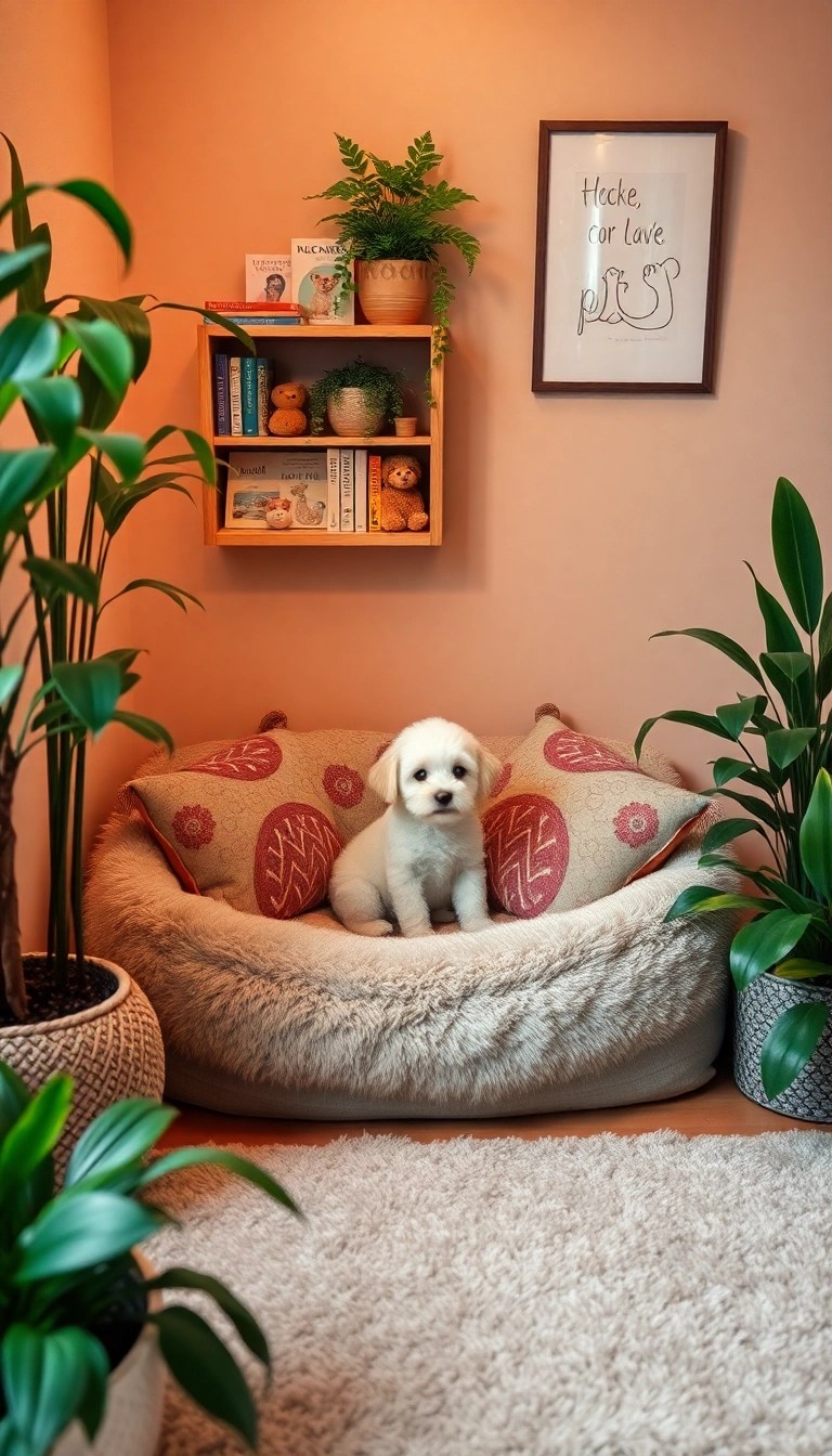 15 Stunning Pet Area Designs That'll Have Your Friends Asking for Your Secrets! - 1. Cozy Corner Nook