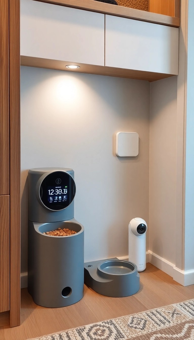 15 Stunning Pet Area Designs That'll Have Your Friends Asking for Your Secrets! - 14. Smart Pet Tech Integration