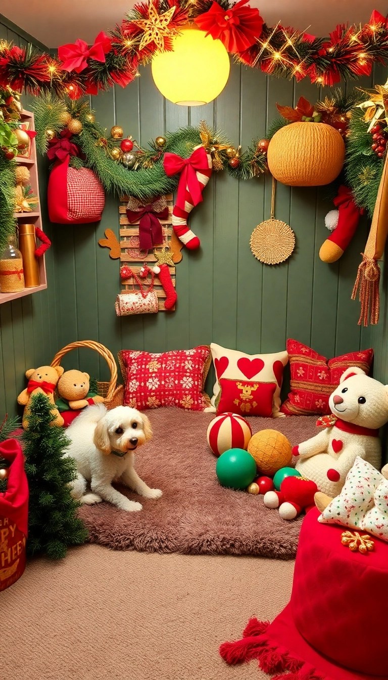15 Stunning Pet Area Designs That'll Have Your Friends Asking for Your Secrets! - 15. Seasonal Pet Decor