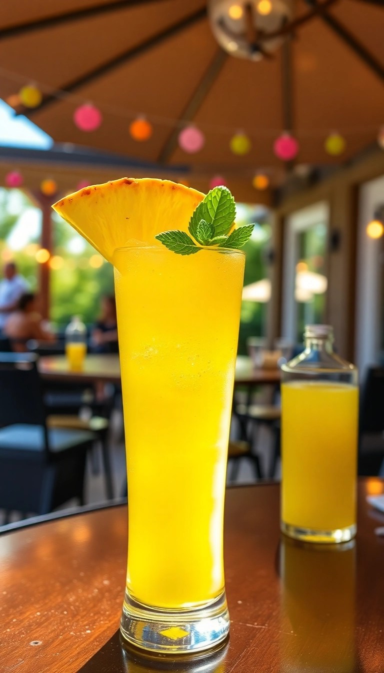 16 Delicious Vegan Summer Cooler Drinks That Are Perfect for Hot Days (You Won't Believe #5!) - 6. Pineapple Ginger Fizz