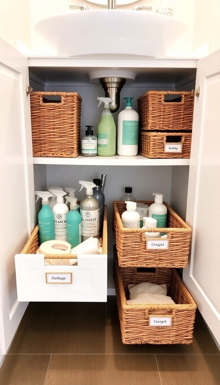 18 Ingenious Bathroom Organization Tips You Wish You Knew Sooner! - 3. Under-Sink Storage Solutions