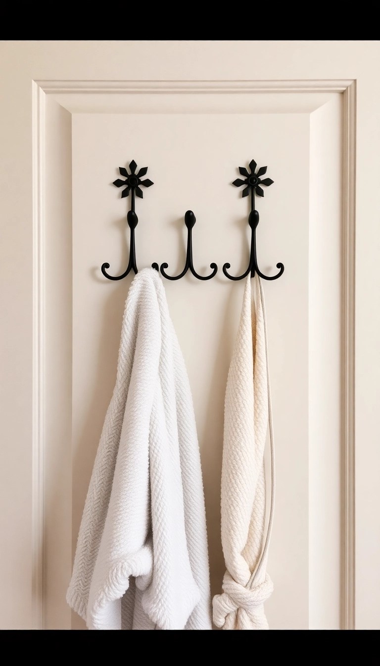 18 Ingenious Bathroom Organization Tips You Wish You Knew Sooner! - 8. Bathroom Door Hooks