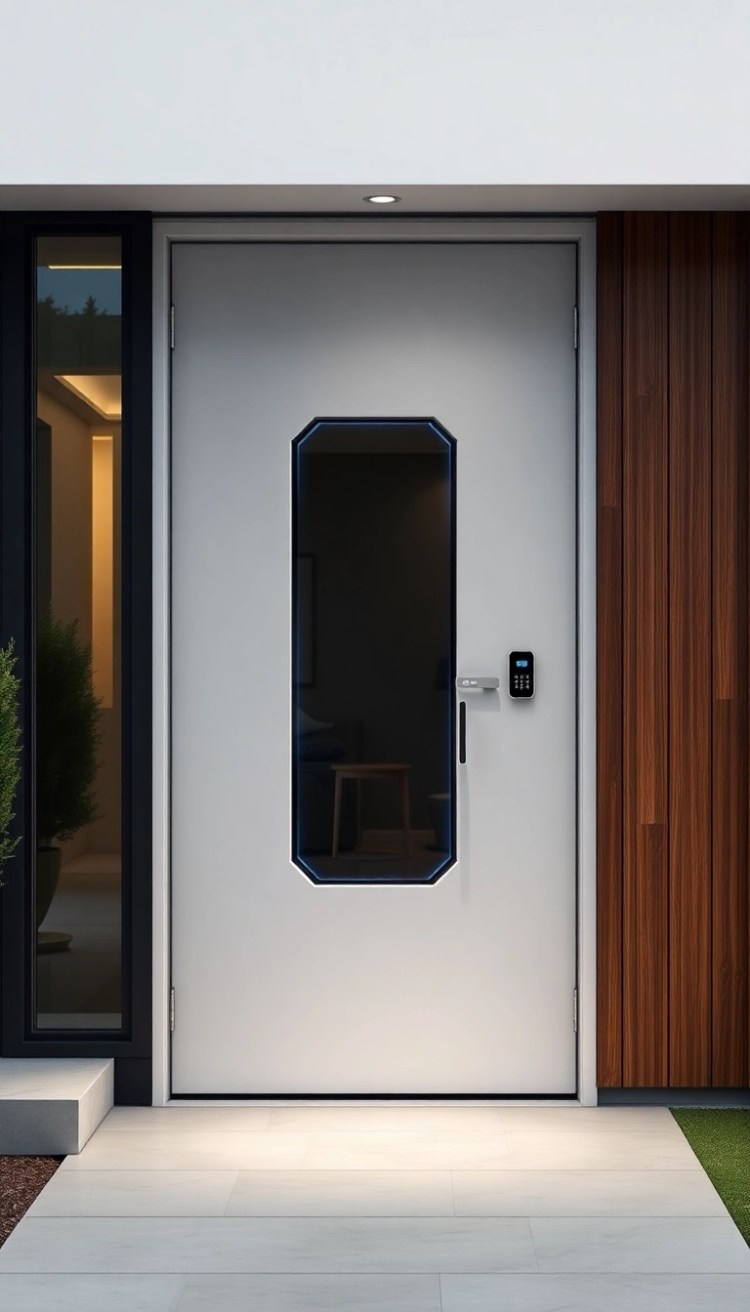 19 Beautiful Main Doors That Are Works of Art (You Won't Believe #11!) - 17. The High-Tech Smart Door