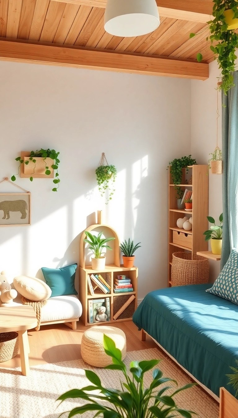 19 Fun Kids Room Decor Ideas That Parents Will Love Too (You’ll Want to Steal #7!) - 19. Eco-Friendly Decor