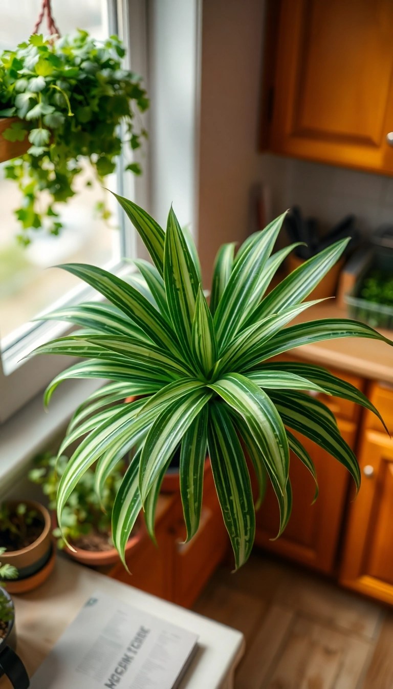 22 Low-Maintenance Indoor Plants That Will Purify Your Air (You’ll Love #11!) - 3. Spider Plant (Chlorophytum comosum)