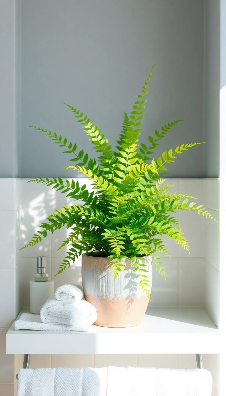 22 Low-Maintenance Indoor Plants That Will Purify Your Air (You’ll Love #11!) - 8. Boston Fern (Nephrolepis exaltata)