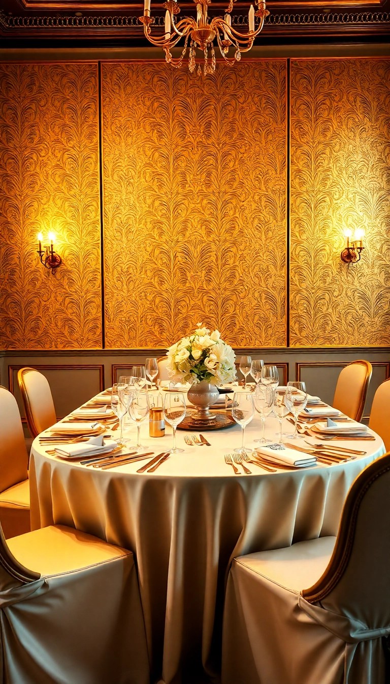 25 Eye-Catching Christmas Wallpaper Backgrounds to Elevate Your Holiday Decor Game (Check Out #3!) - 14. Elegant Gold Accents