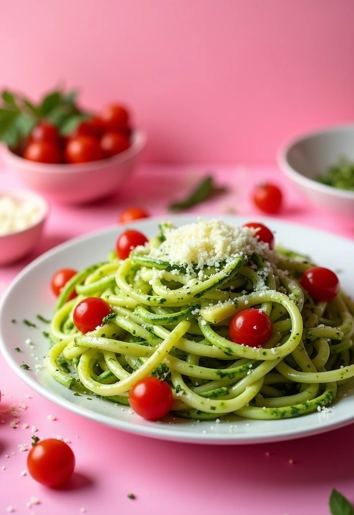 11 Delicious Dinner Recipes for a Girls Gathering This Galentine's Day! - 10. Zucchini Noodles with Pesto
