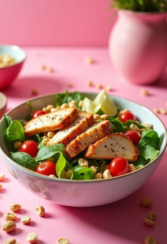 11 Delicious Dinner Recipes for a Girls Gathering This Galentine's Day! - 9. Thai Peanut Chicken Salad