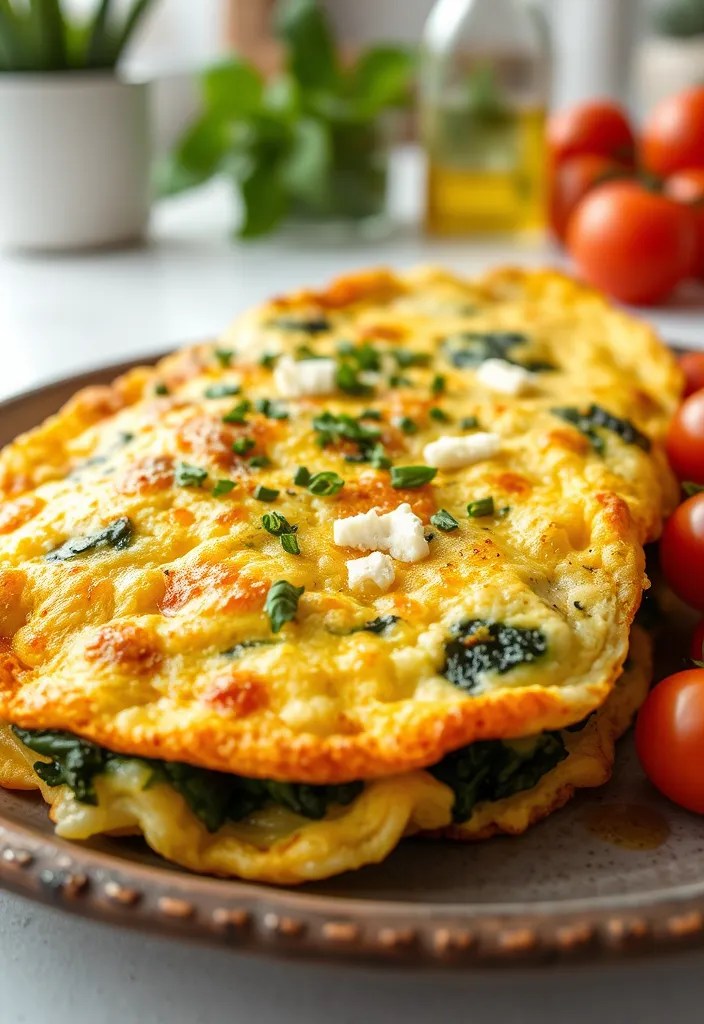 12 Healthy Egg Breakfast Recipes You Can Make in Under 15 Minutes! - 1. Spinach and Feta Omelette