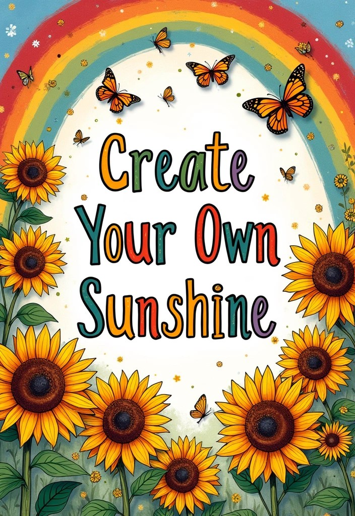 14 Inspirational Motivational Doodles That Are Pure Joy (You’ll Relate to #12!) - 6. Create Your Own Sunshine