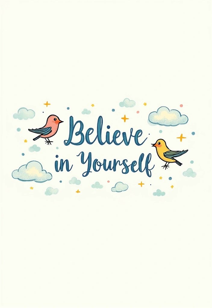 14 Inspirational Motivational Doodles That Are Pure Joy (You’ll Relate to #12!) - 7. Believe in Yourself