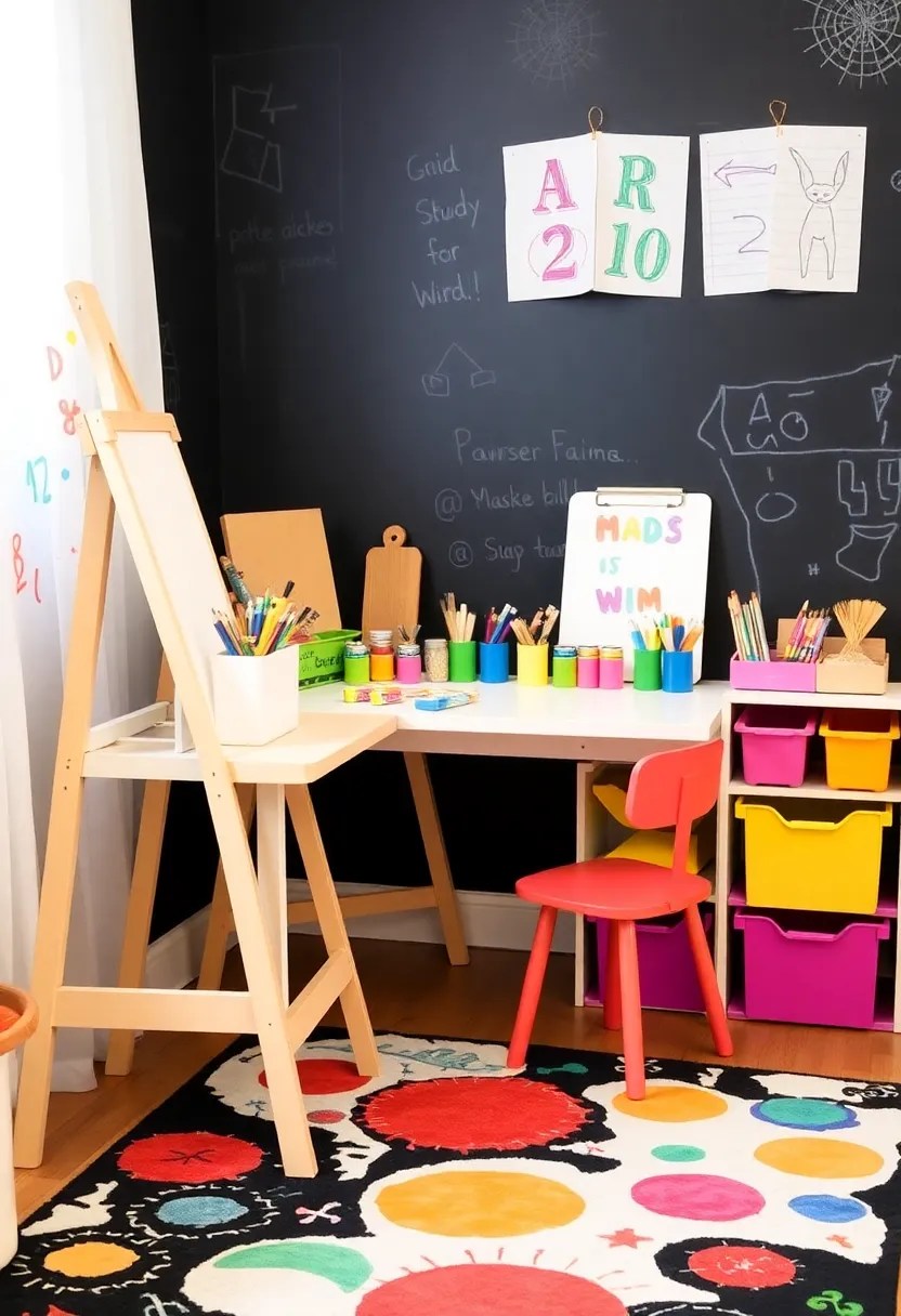 15 Playful Toddler Study Area Designs That Encourage Creativity (Don't Miss #3!) - 4. Art Studio Vibes
