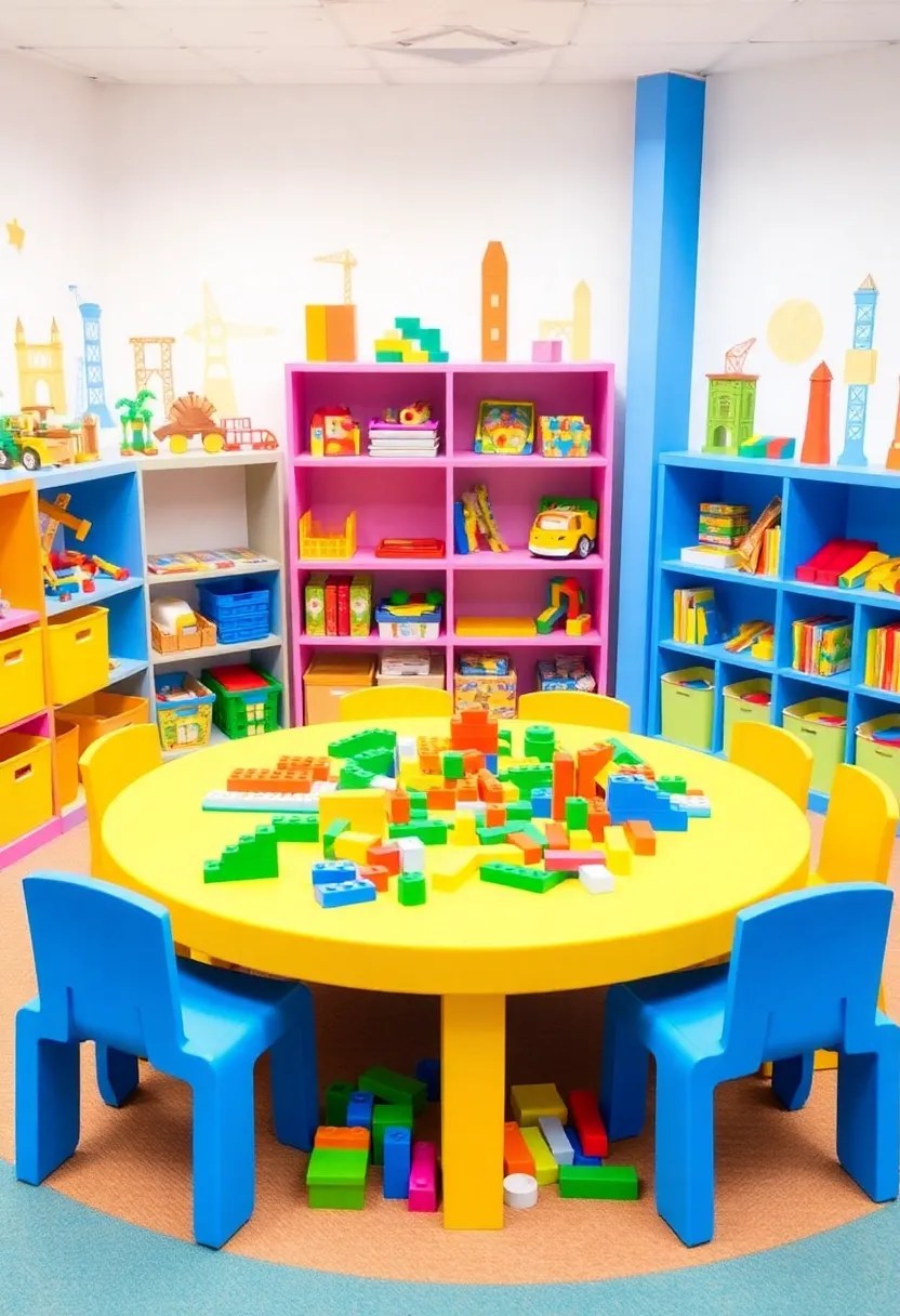 15 Playful Toddler Study Area Designs That Encourage Creativity (Don't Miss #3!) - 9. Colorful Building Blocks
