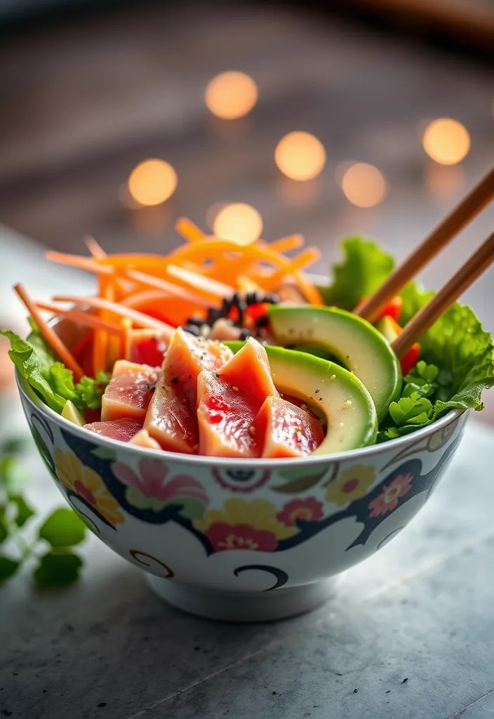 16 Healthy Dinner Ideas for Valentine's Day That Are Light Yet Romantic! - 12. Spicy Tuna Poke Bowl