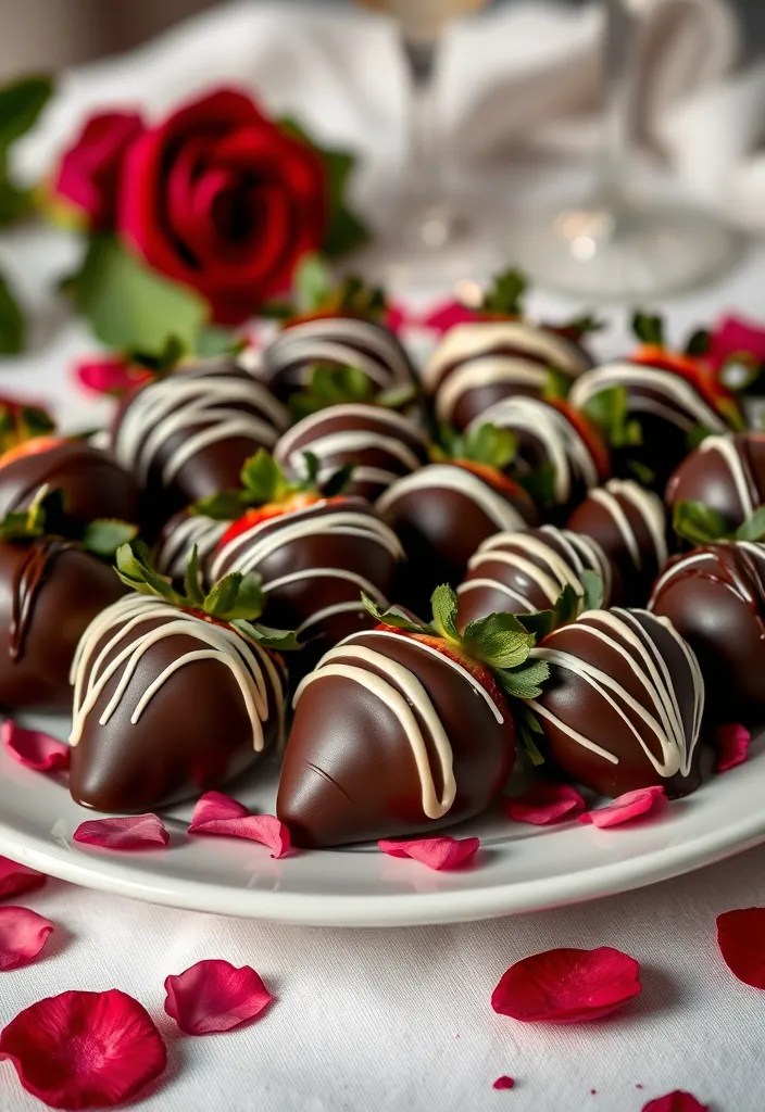 16 Healthy Dinner Ideas for Valentine's Day That Are Light Yet Romantic! - 15. Dark Chocolate-Covered Strawberries