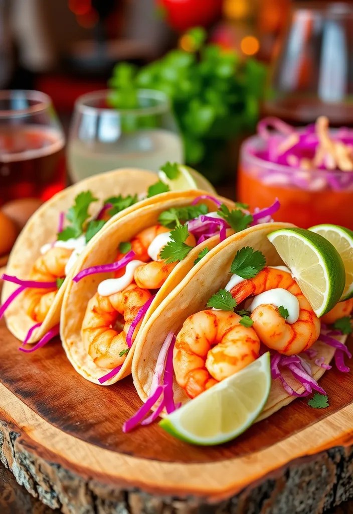 16 Healthy Dinner Ideas for Valentine's Day That Are Light Yet Romantic! - 6. Shrimp Tacos with Cabbage Slaw