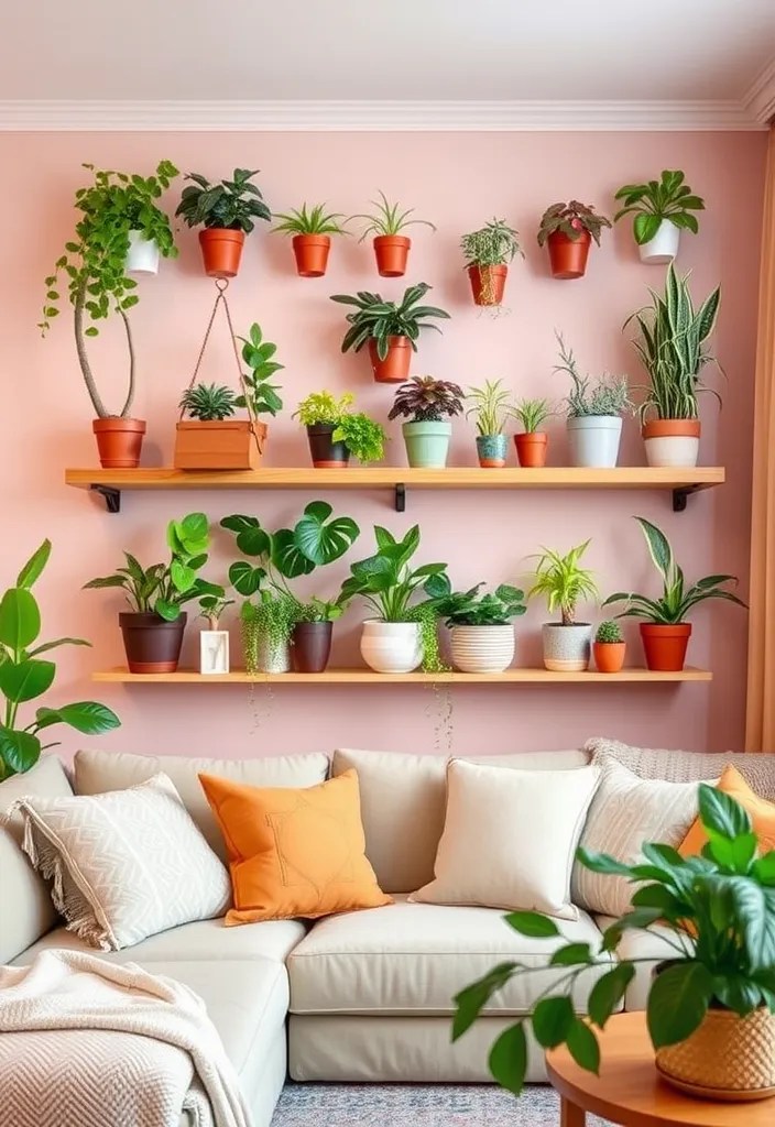 21 DIY Wall Art Projects for Your Living Room That Are Budget-Friendly and Beautiful! - 18. DIY Plant Wall Art