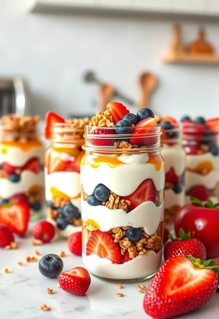 8 Portable Quick Breakfast Recipes Perfect for On-the-Go Days! - 5. Greek Yogurt Parfaits