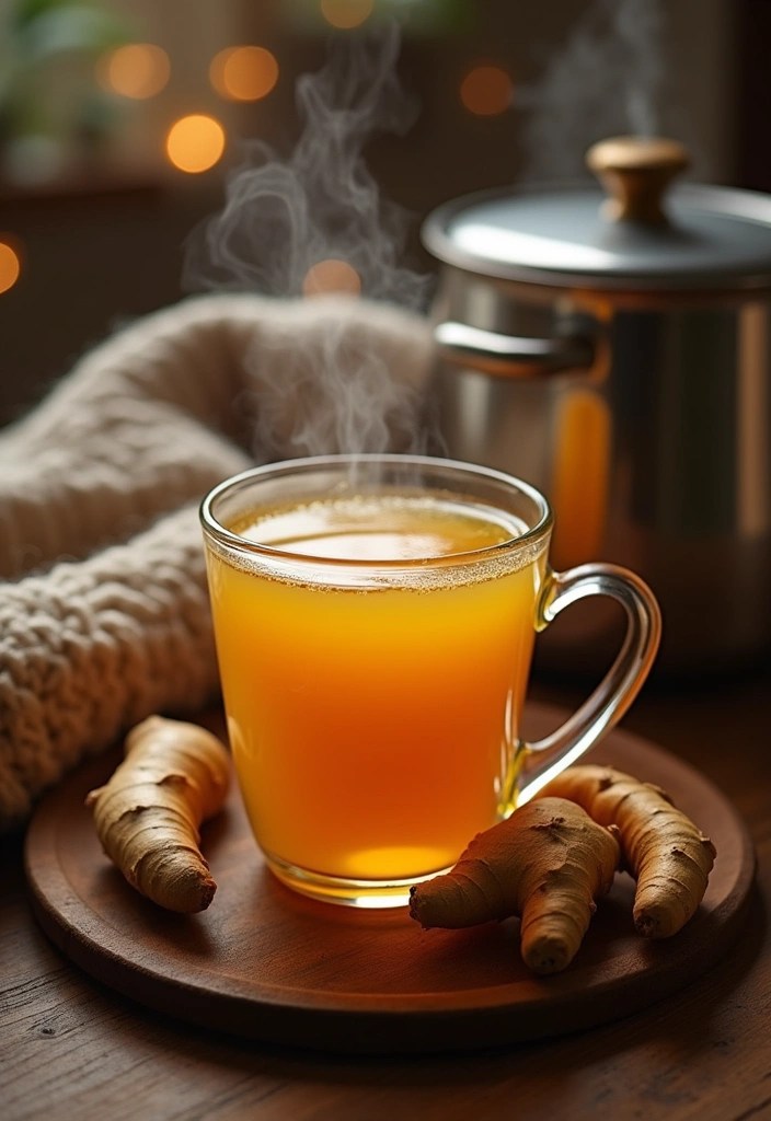 10 Surprising Non-Alcoholic Alternatives That Will Elevate Your Wellness Game! - 5. Ginger Turmeric Tonic