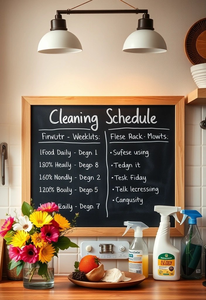 11 Brilliant Kitchen Management Hacks to Restrict Mess (You Won't Believe #6!) - 6. Implement a Cleaning Schedule (You Won't Believe!)