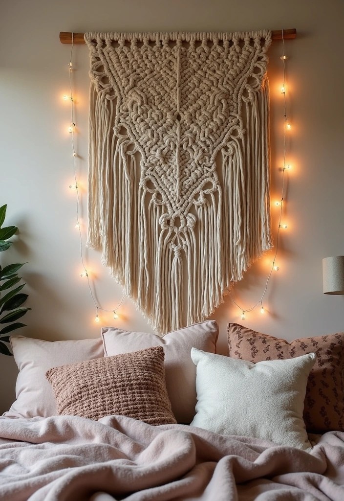 12 Boho Wall Decor Ideas for Home That'll Make You Feel Like You're in a Gallery (#3 Is a Must-See!) - 1. Macrame Magic