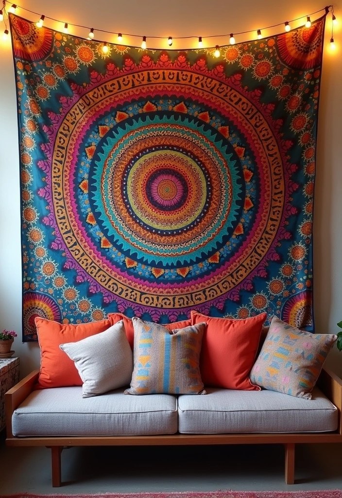 12 Boho Wall Decor Ideas for Home That'll Make You Feel Like You're in a Gallery (#3 Is a Must-See!) - 4. Bohemian Tapestries