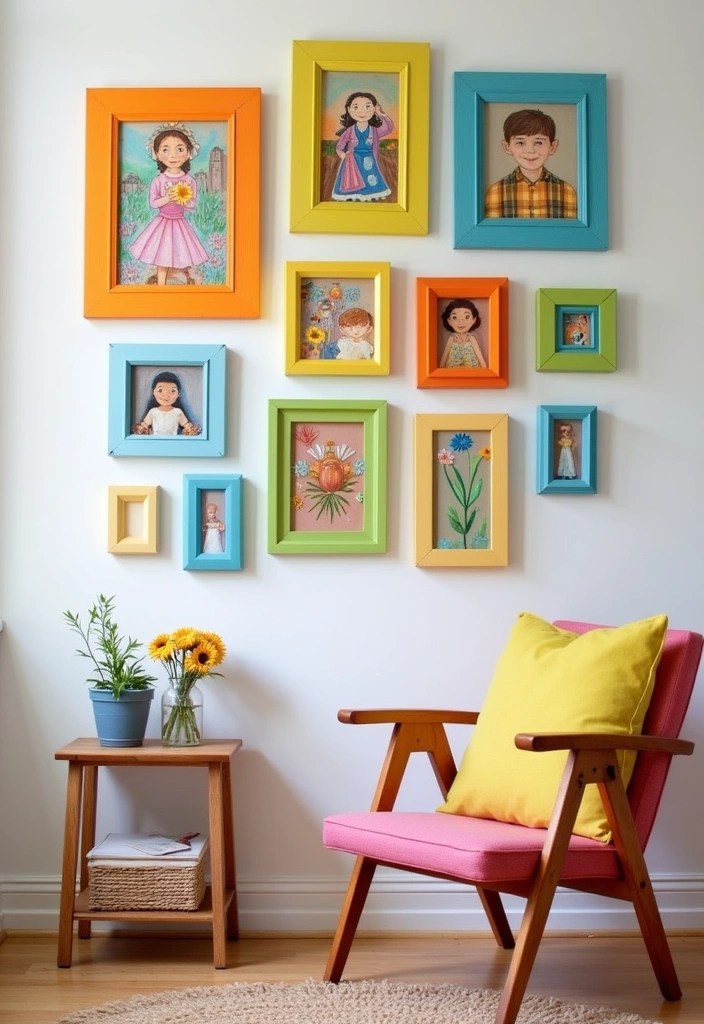 12 Eco-Friendly Kids Room Wall Decoration Ideas That Are Adorable and Sustainable (Don't Miss #6!) - 4. Upcycled Picture Frames