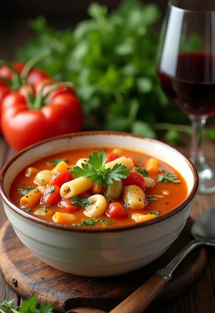 12 Low-Calorie Soup Recipes You Can Make in Under 30 Minutes (Healthy and Delicious!) - 9. Vegetable Minestrone Soup