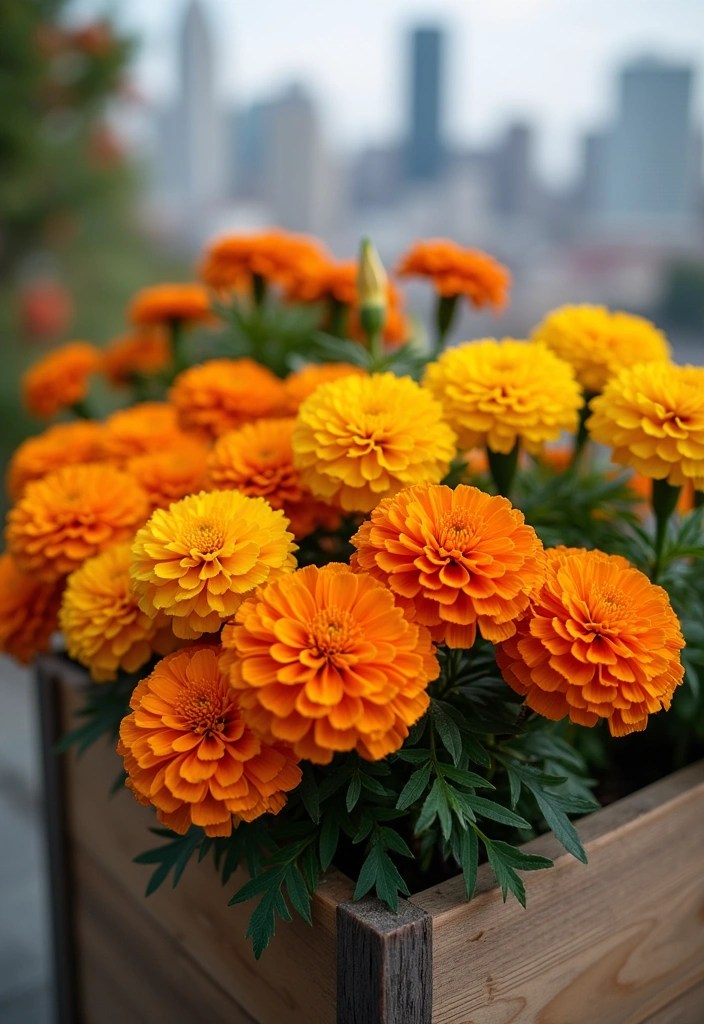12 Stunning Low Maintenance Flowers Perfect for Urban Balconies (Transform Your Space!) - 2. Marigolds