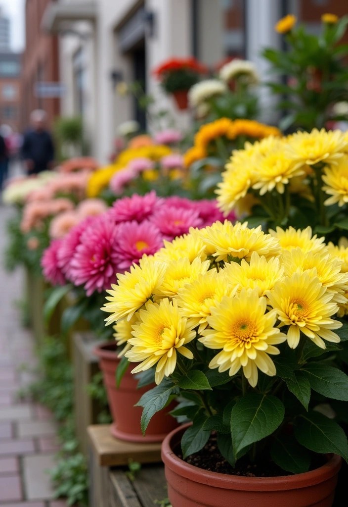 12 Stunning Low Maintenance Flowers Perfect for Urban Balconies (Transform Your Space!) - 7. Chrysanthemums