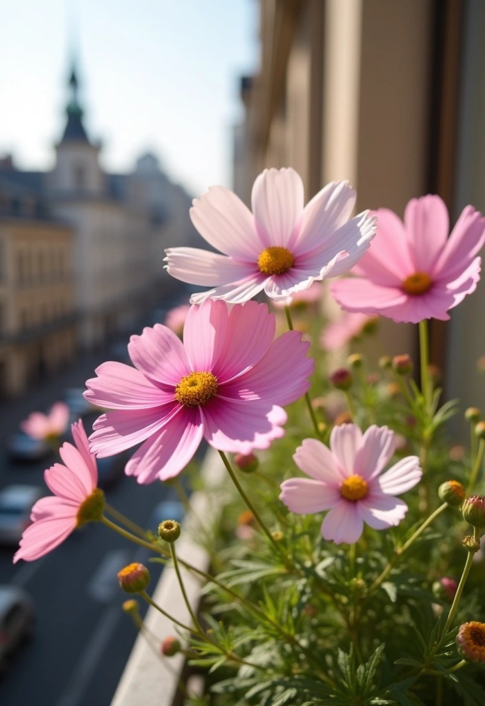 12 Stunning Low Maintenance Flowers Perfect for Urban Balconies (Transform Your Space!) - 8. Cosmos