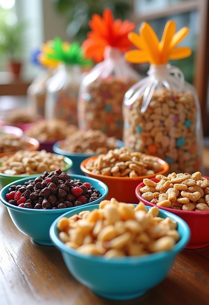 14 DIY Toddler Birthday Snacks That Are a Blast to Make (And Delicious Too!) - 10. DIY Trail Mix Bar