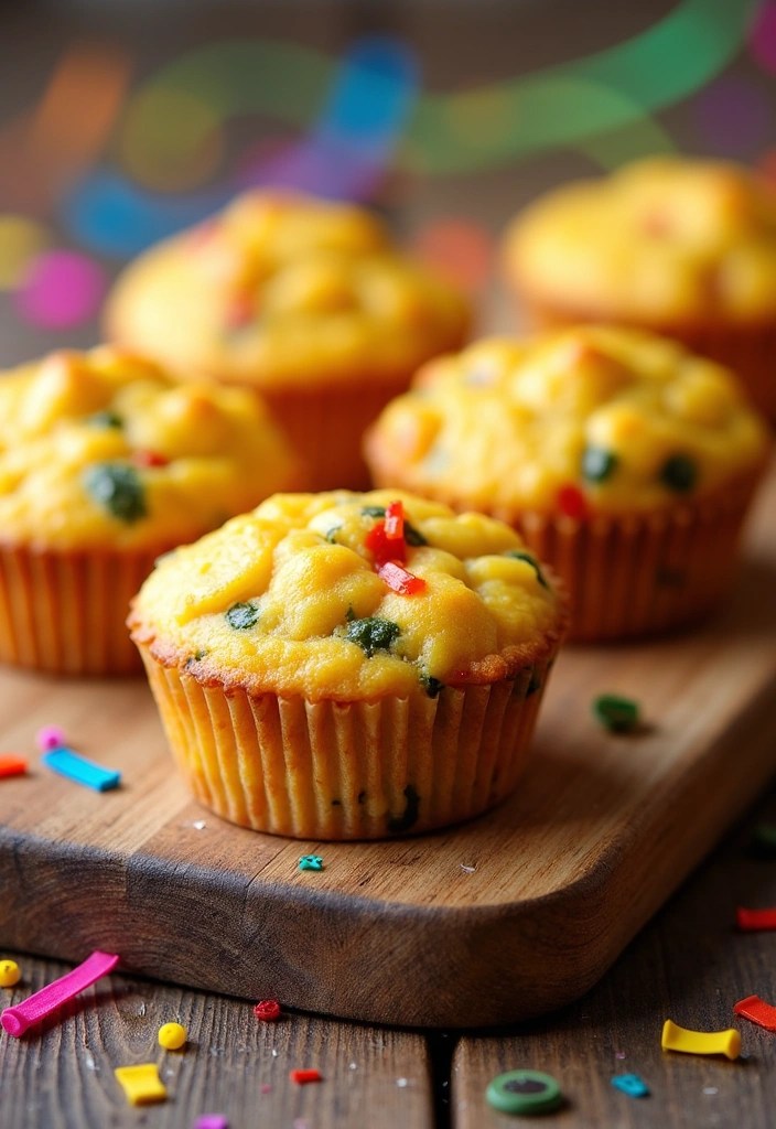 14 DIY Toddler Birthday Snacks That Are a Blast to Make (And Delicious Too!) - 13. Savory Cheese and Veggie Muffins