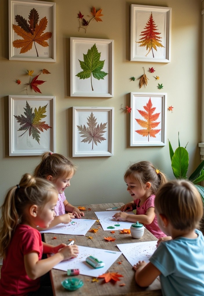 14 Fun Fall Decor Crafts to Do with Your Family (Perfect for All Ages!) - 4. Leaf Rubbing Art