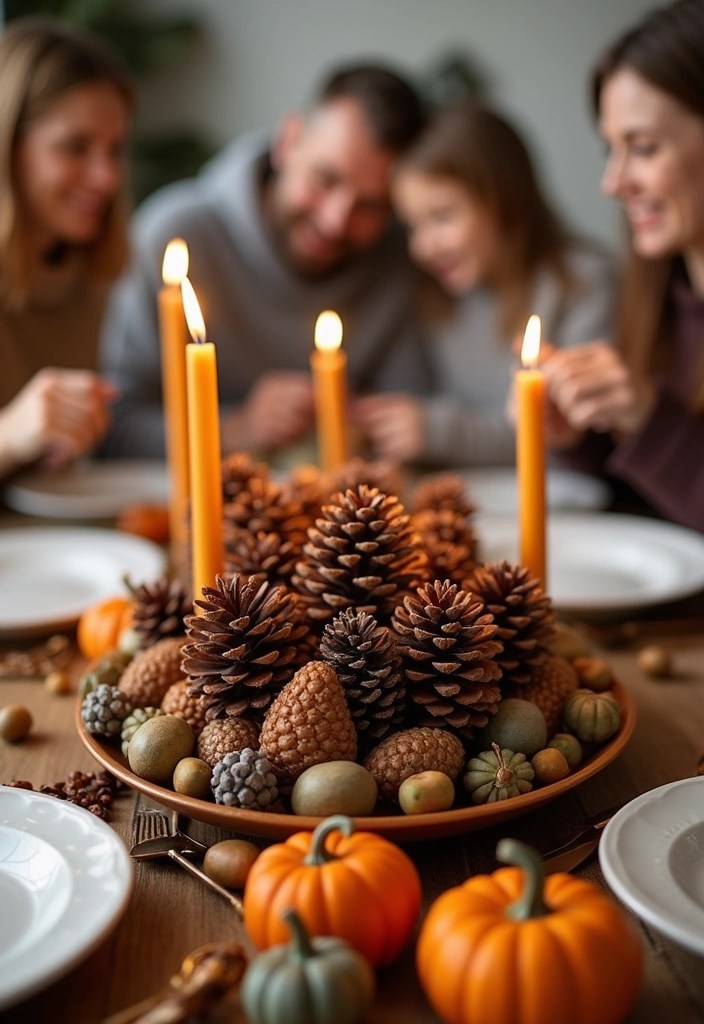 14 Fun Fall Decor Crafts to Do with Your Family (Perfect for All Ages!) - 6. Acorn and Pinecone Decor