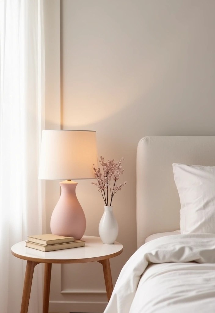 14 Minimalist Bedside Table Ideas That Will Make Your Room Feel Bigger! - 7. Color Coordination