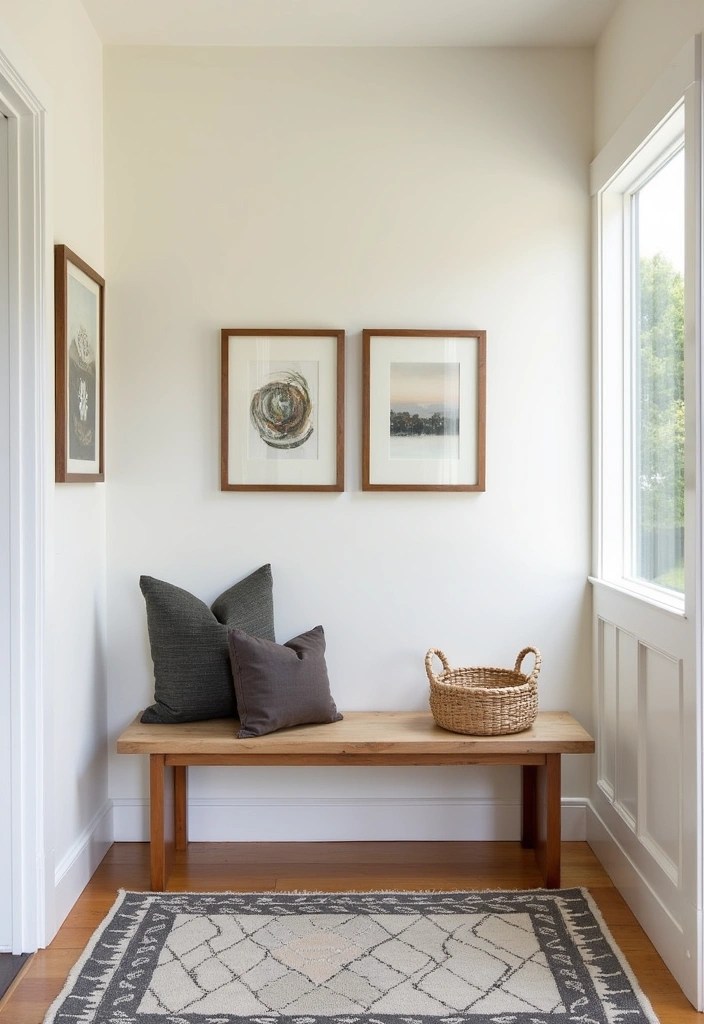 14 Stunning Rustic Entryway Benches That Bring Warmth to Your Home! - 8. Contemporary Rustic Bench