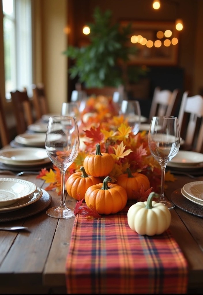 16 Rustic Tablescapes for Home That Capture the Heart of Farmhouse Living! - 3. Seasonal Decor for Year-Round Charm