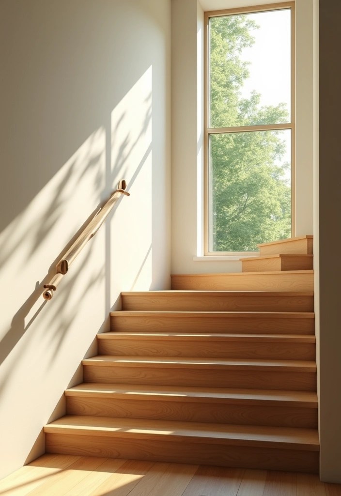 16 Staircase Lighting Ideas That Will Create a Magical Atmosphere (You’ll Love #4!) - 9. Natural Light