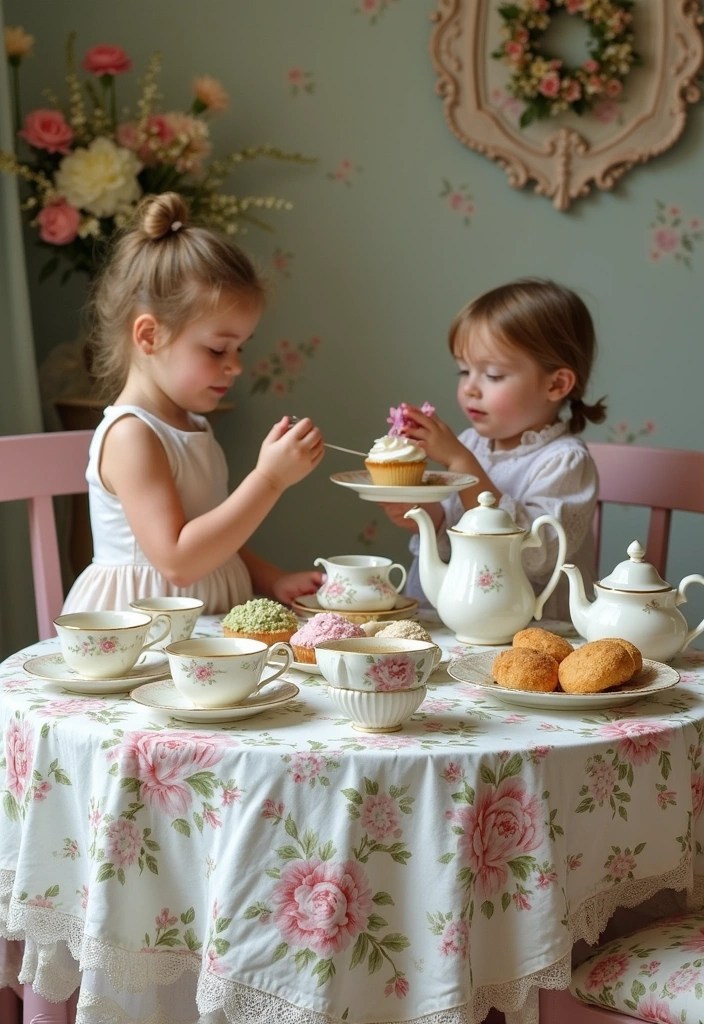16 Themed Toddler Party Decor Ideas That Will Make Your Home Shine! - 13. Vintage Tea Party