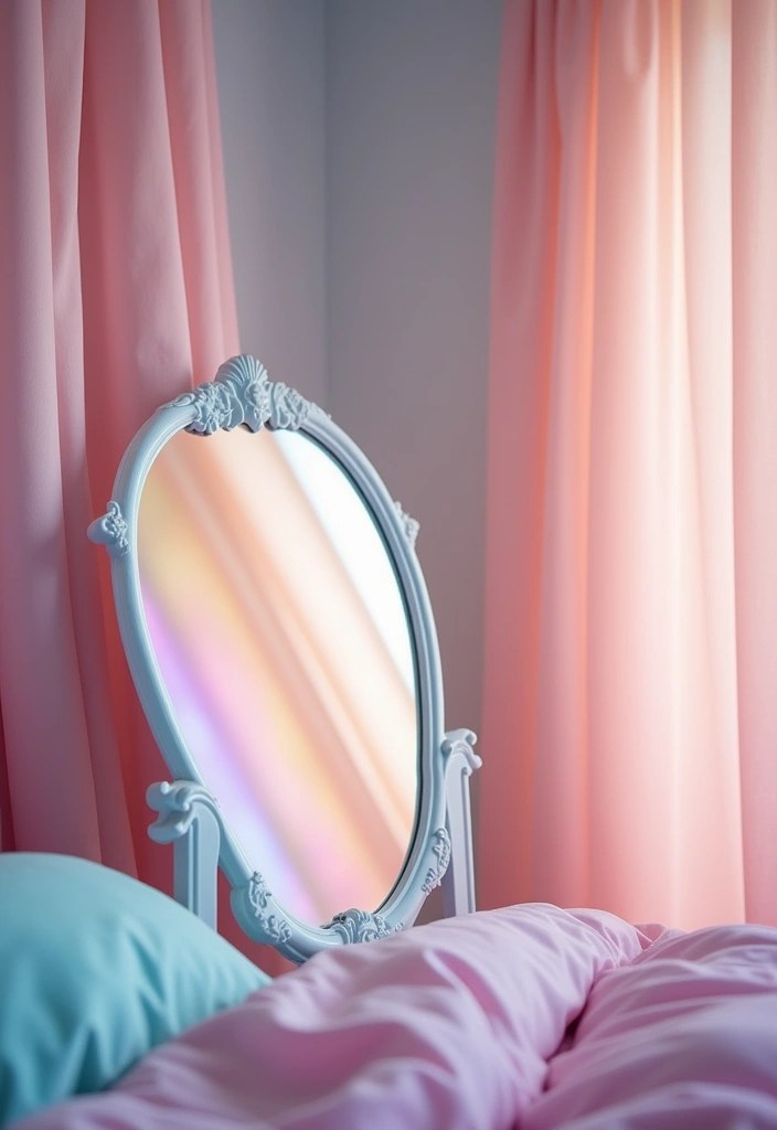 17 Bohemian Mirror Ideas That Will Bring a Touch of Whimsy to Your Space! - 13. Iridescent Mirrors for Magical Effects