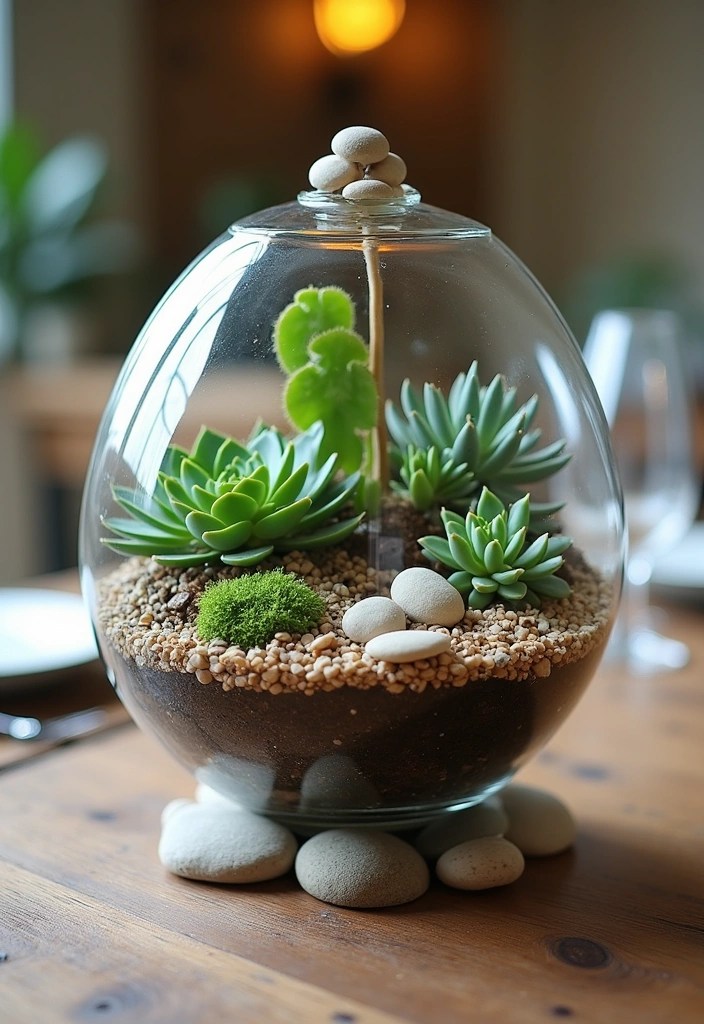 18 DIY Home Decor Items That Will Impress Your Guests (And Your Wallet!) - 10. Terrarium Centerpiece