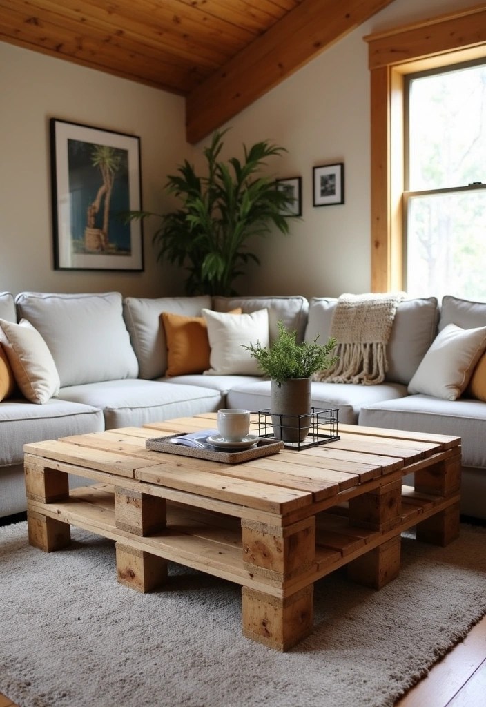 18 DIY Home Decor Items That Will Impress Your Guests (And Your Wallet!) - 5. Upcycled Wooden Pallet Furniture