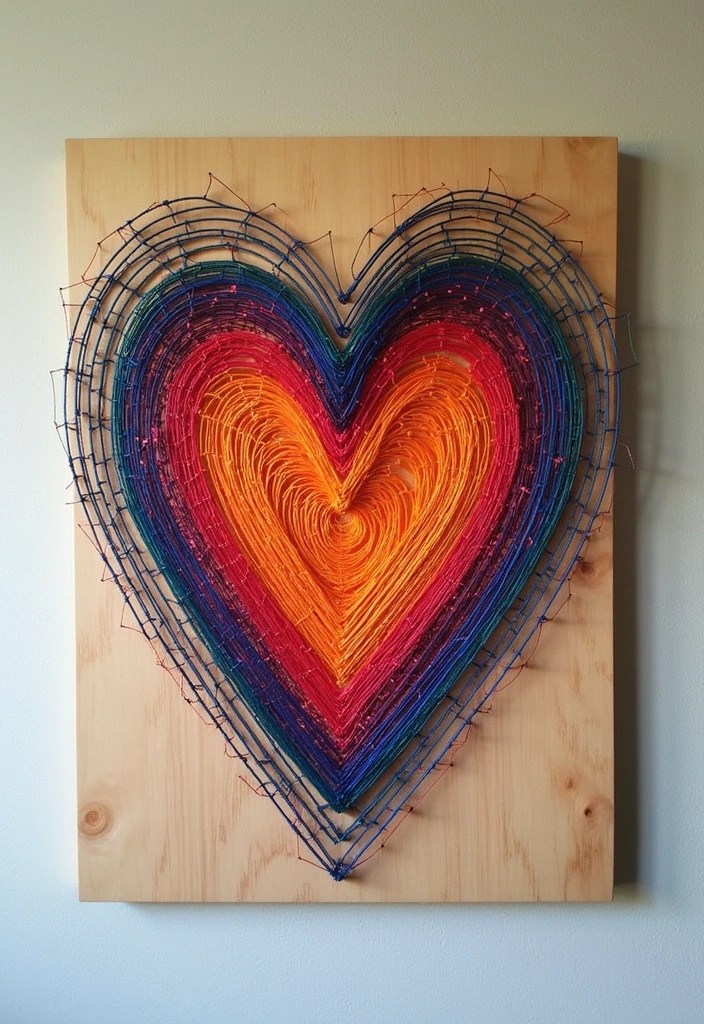 18 DIY Home Decor Items That Will Impress Your Guests (And Your Wallet!) - 9. DIY String Art