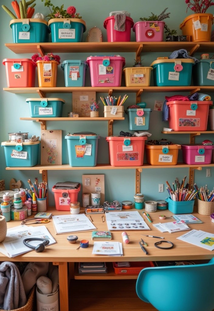 20 Easy IKEA Organization Tips That Will Change Your Life Forever! - 14. Organize Craft Supplies with KUGGIS Boxes