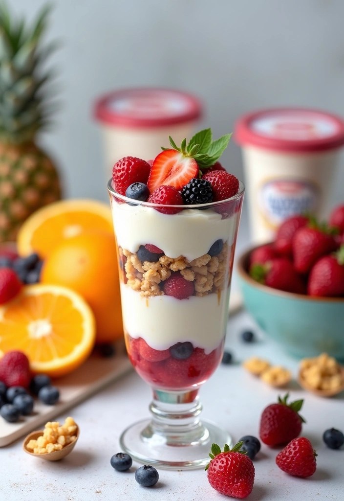 9 Kid-Friendly Ice Cream Recipes Without Sugar to Make Together! - 7. Yogurt Fruit Parfaits